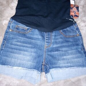 Nwot Indigo poppy maternity jeans shorts